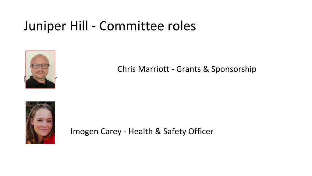 juniper hill committee roles