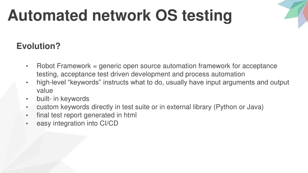 automated network os testing 13