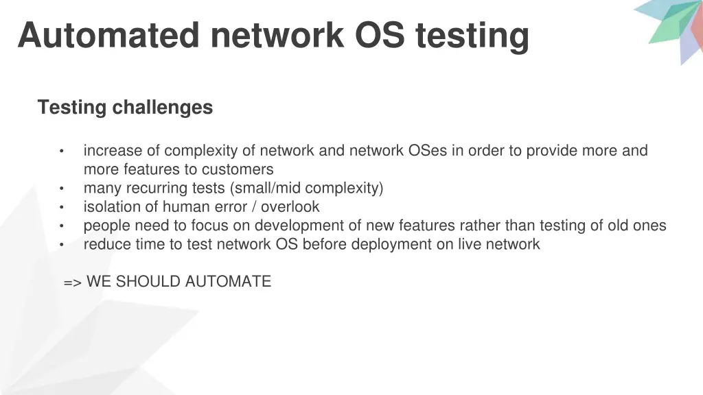 automated network os testing 2