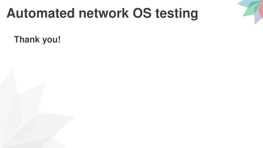 automated network os testing 20