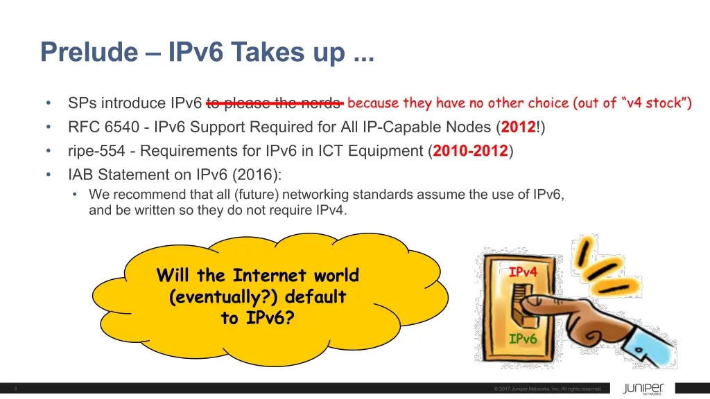 prelude ipv6 takes up