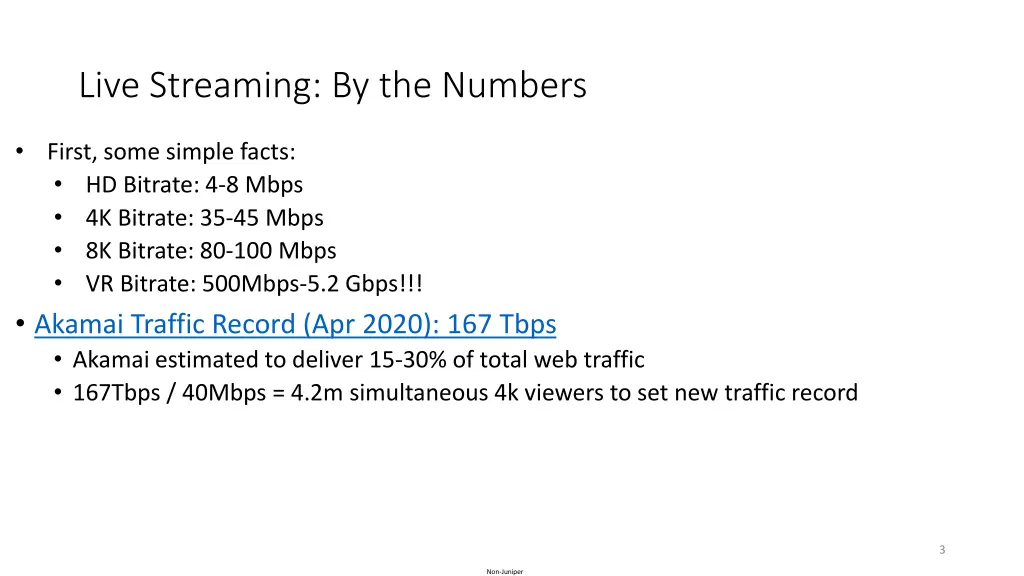 live streaming by the numbers