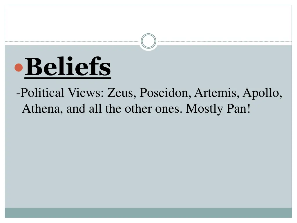 beliefs political views zeus poseidon artemis