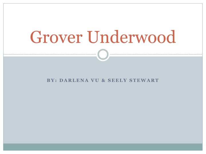 grover underwood