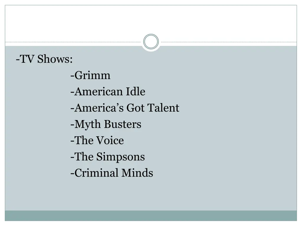 tv shows