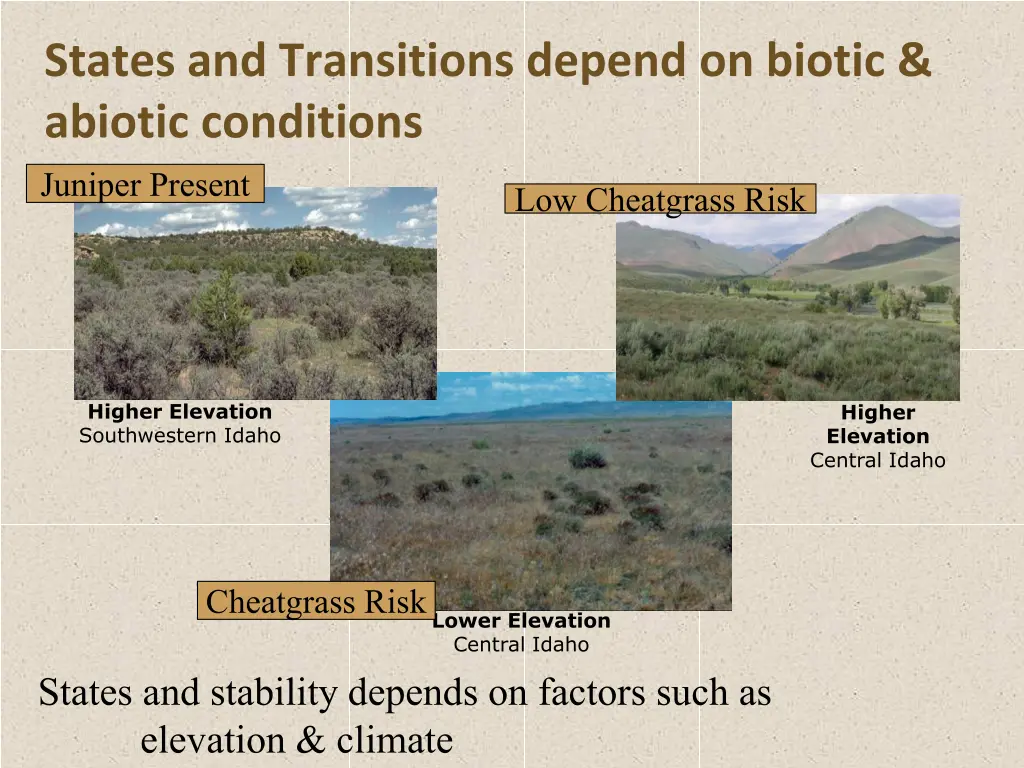 states and transitions depend on biotic abiotic 1