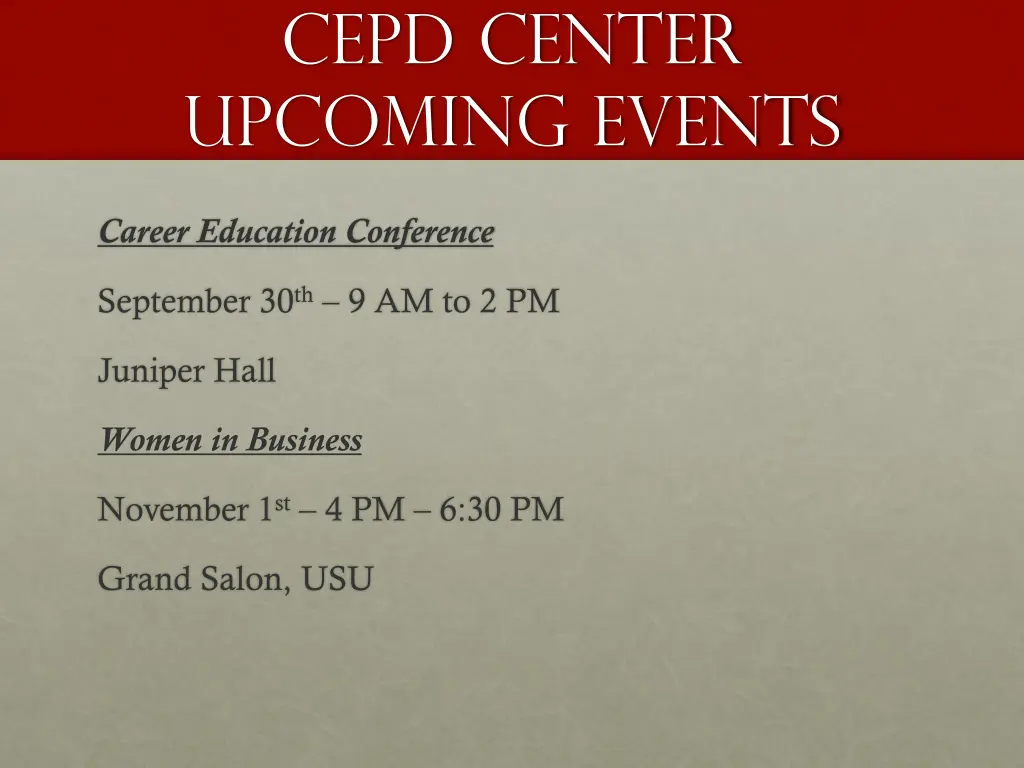 cepd center upcoming events