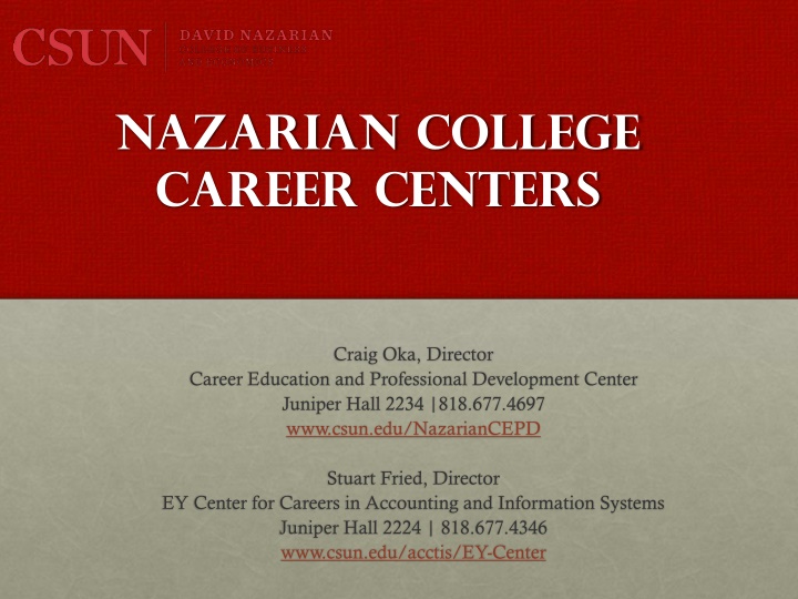 nazarian college career centers