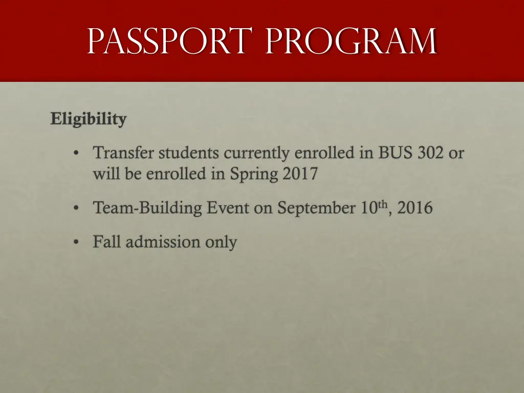 passport program 1