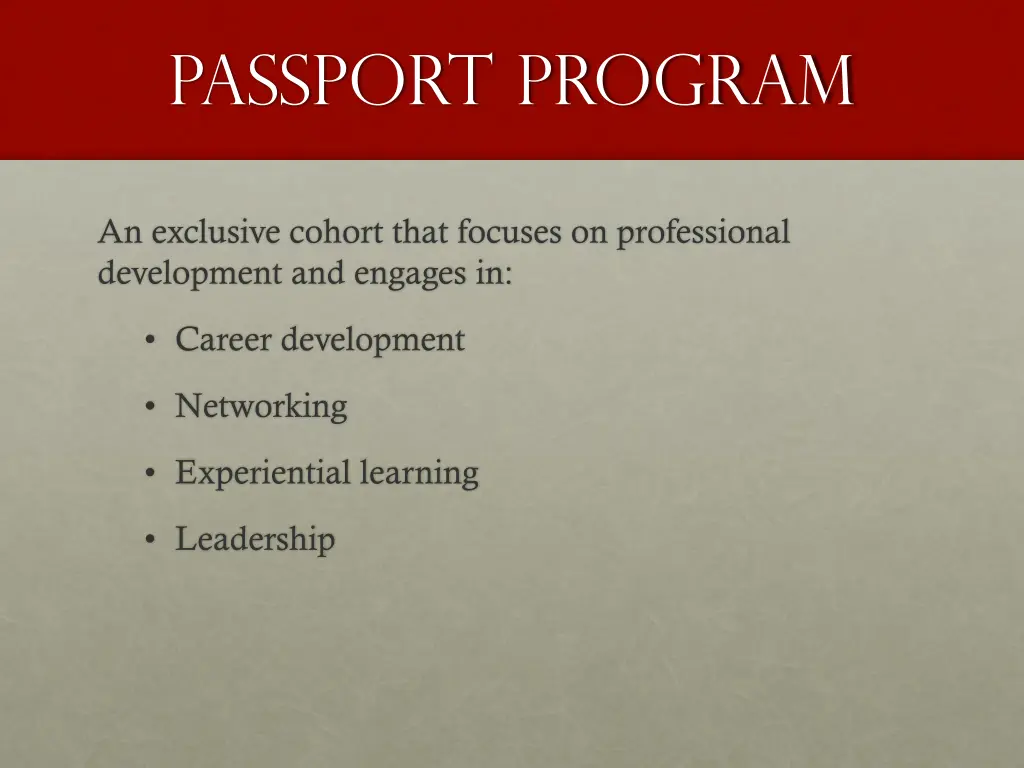 passport program