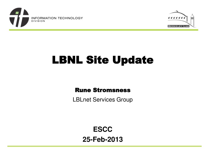 lbnl site update lbnl site update