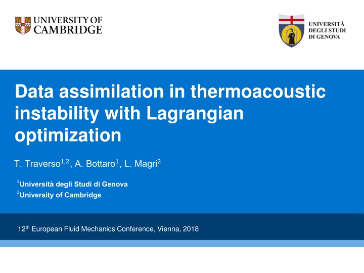 data assimilation in thermoacoustic instability