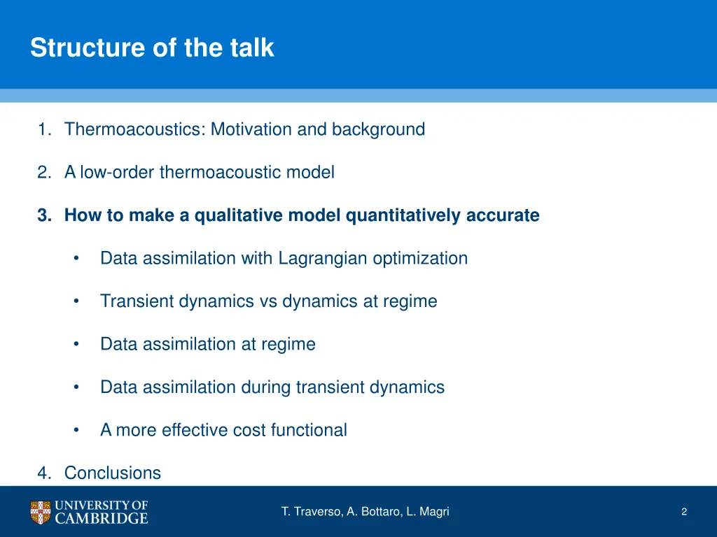 structure of the talk