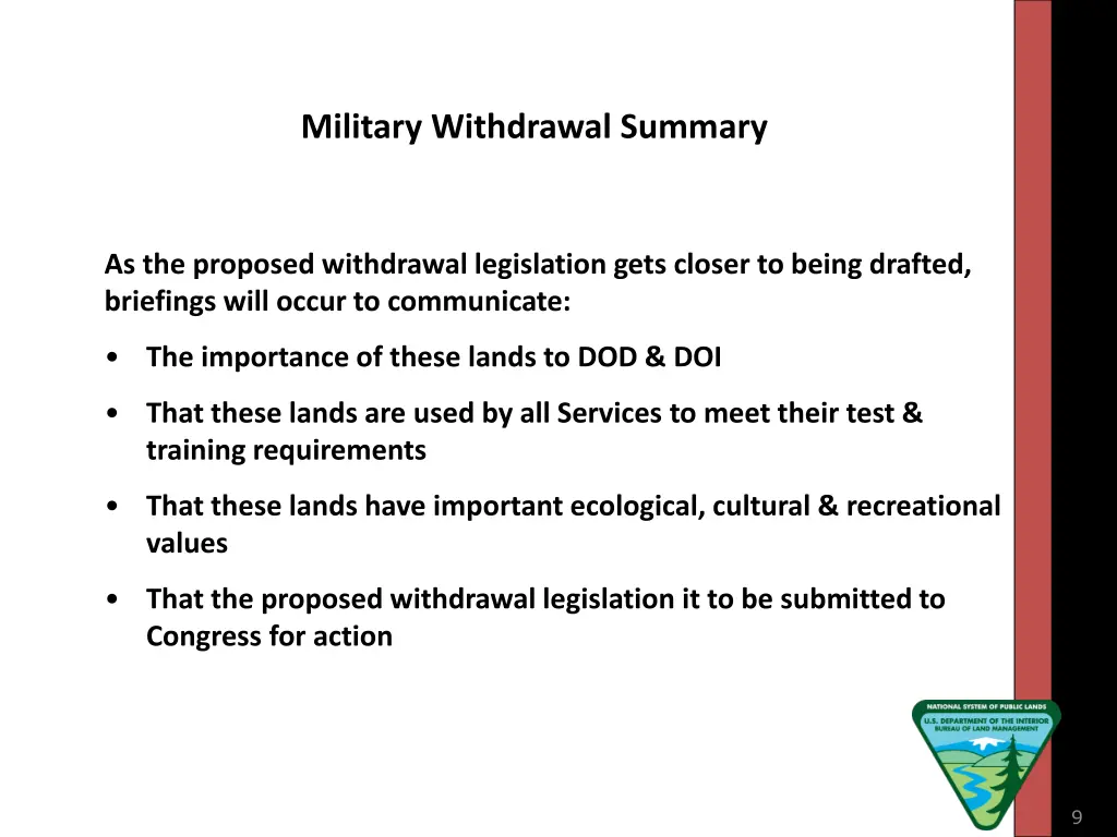 military withdrawal summary