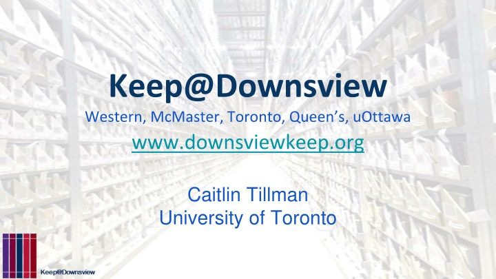 keep@downsview western mcmaster toronto queen