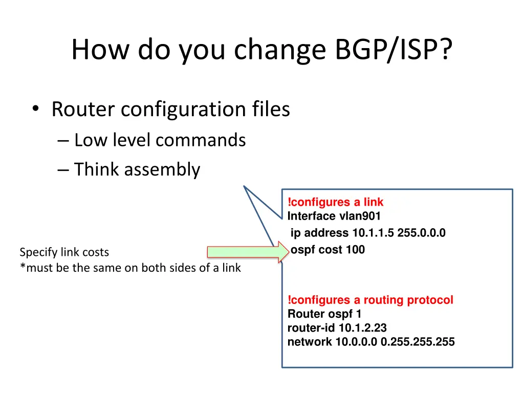 how do you change bgp isp