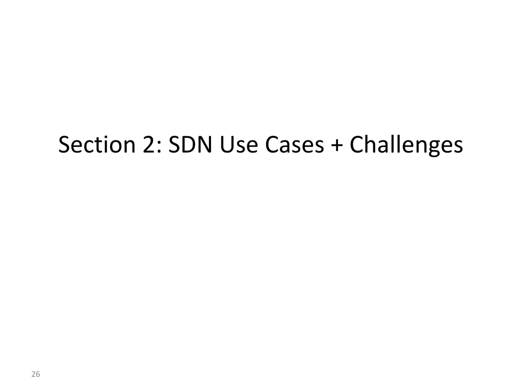 section 2 sdn use cases challenges