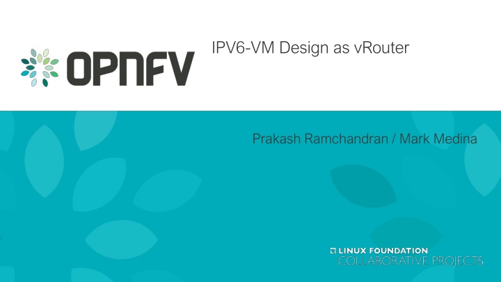 ipv6 vm design as vrouter