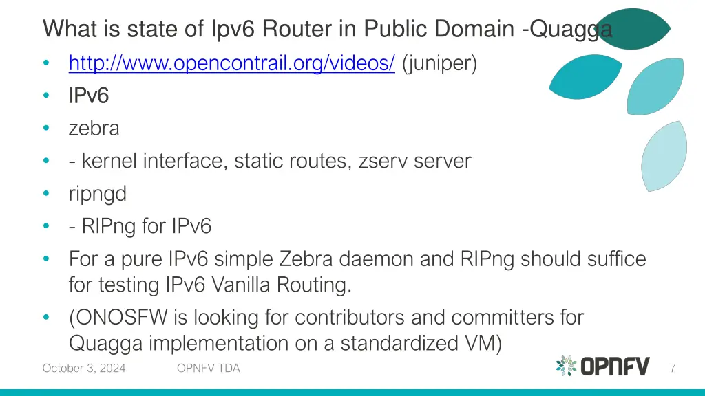 what is state of ipv6 router in public domain