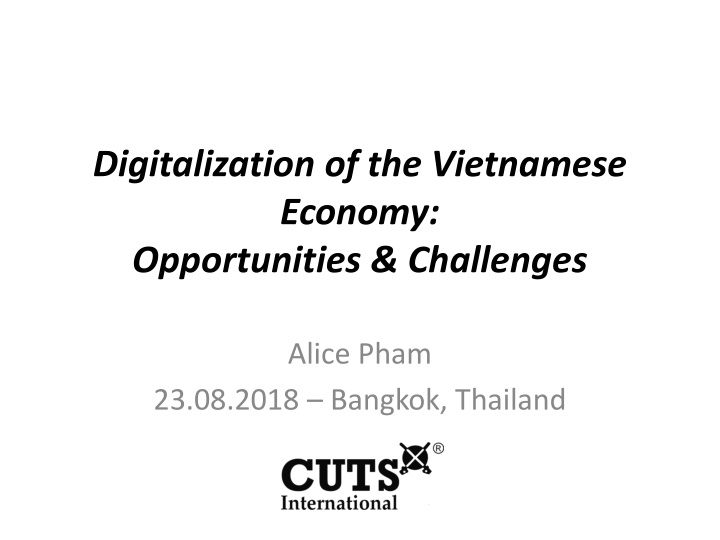 digitalization of the vietnamese economy