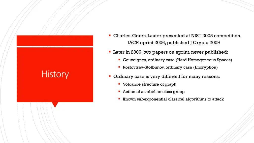 charles goren lauter presented at nist 2005