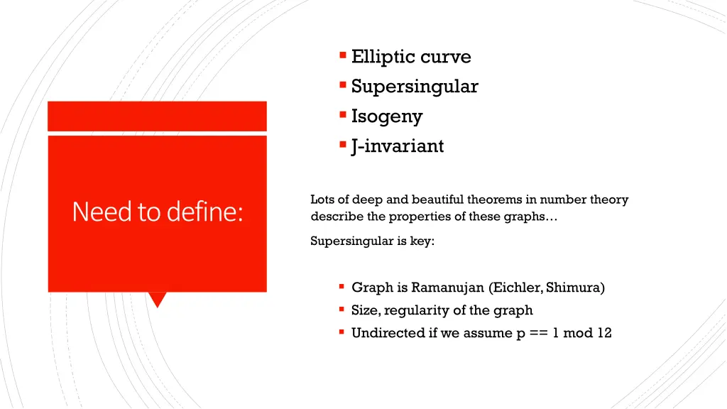 elliptic curve supersingular isogeny j invariant