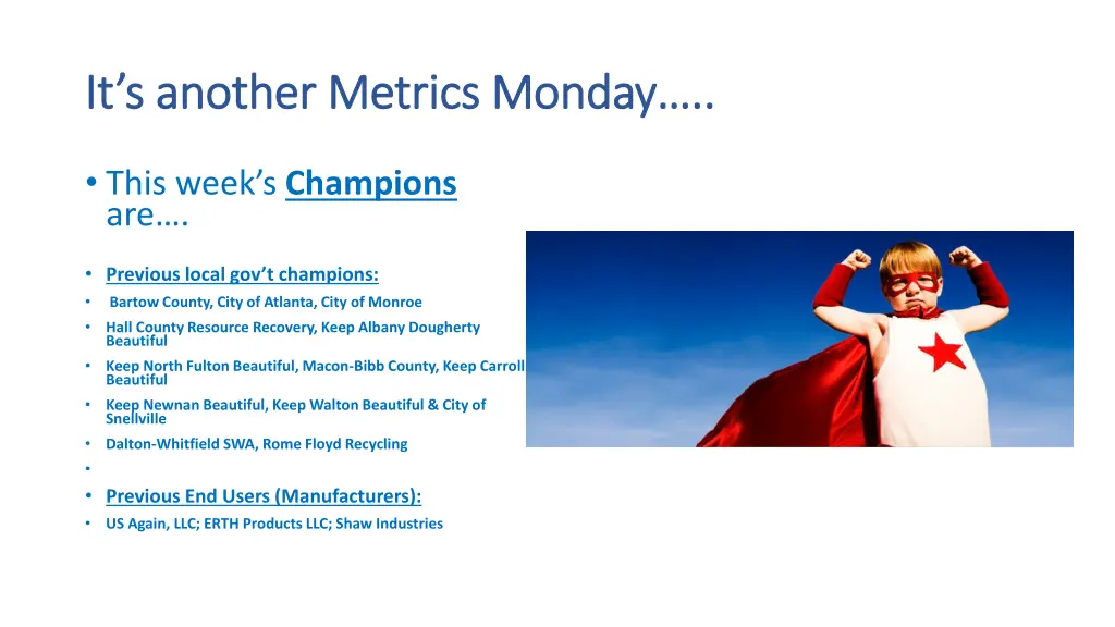 it s another metrics monday it s another metrics