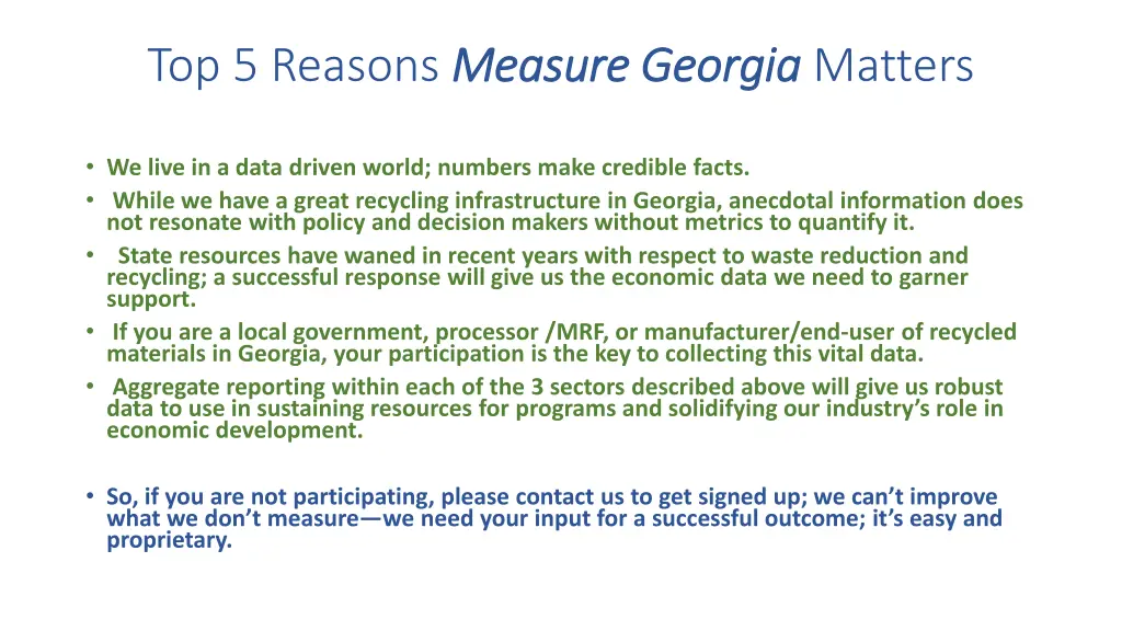 top 5 reasons measure georgia measure georgia