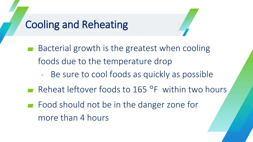 cooling and reheating cooling and reheating