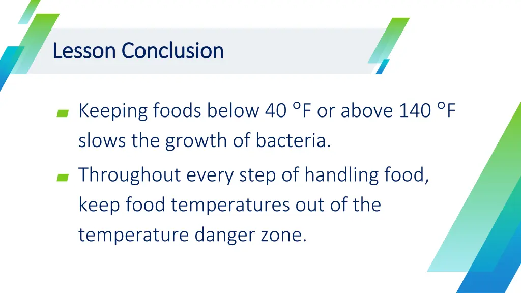 lesson conclusion lesson conclusion