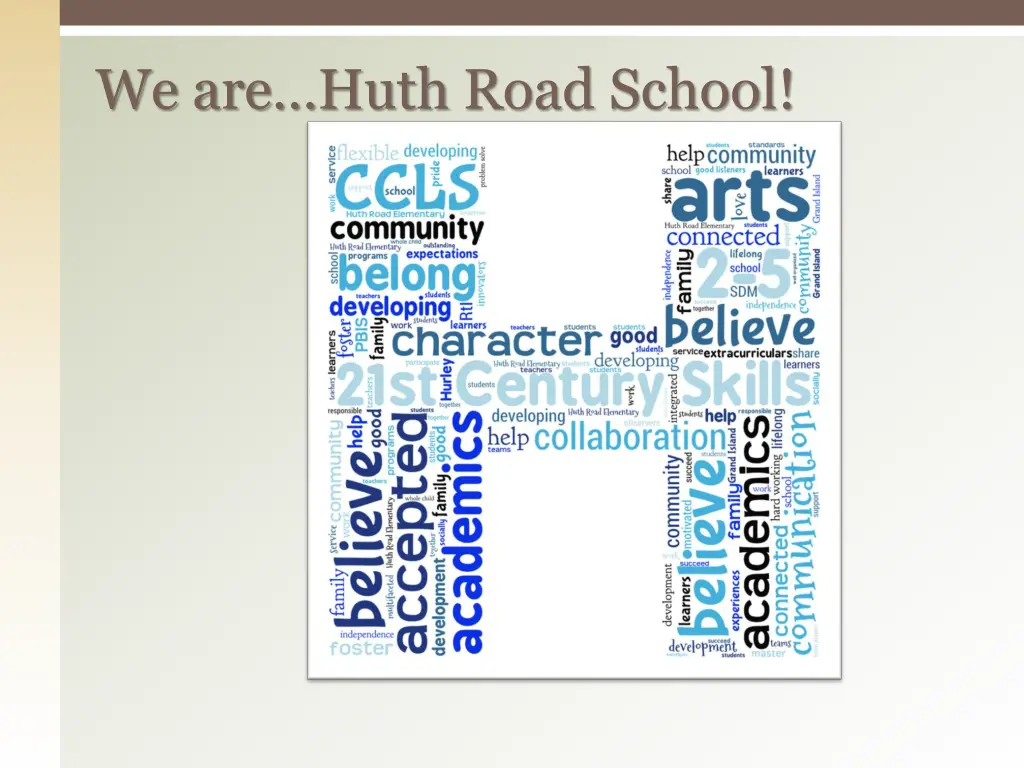 we are huth road school