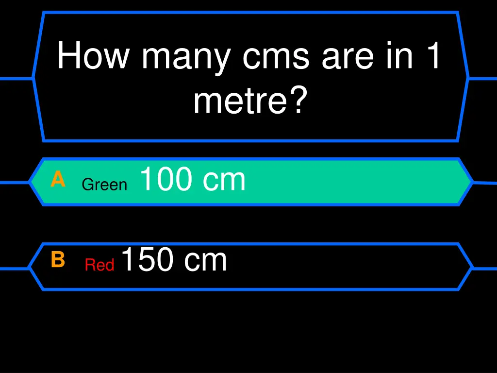 how many cms are in 1 metre 1