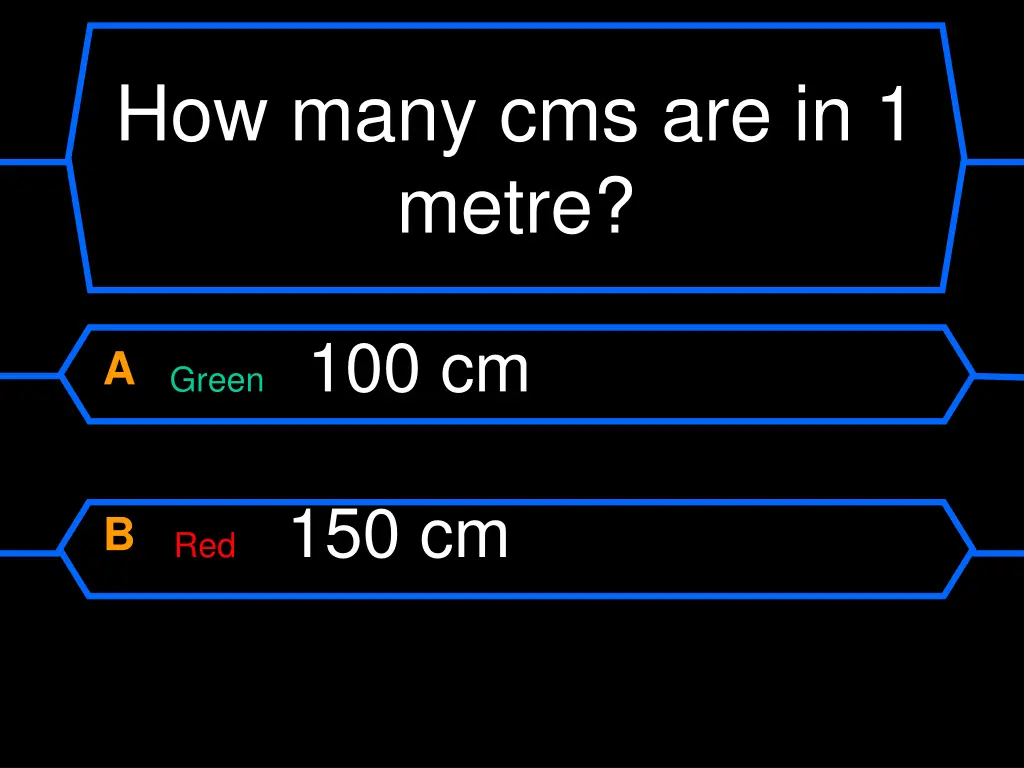 how many cms are in 1 metre