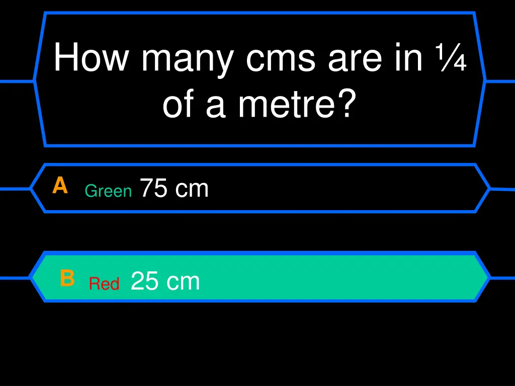 how many cms are in of a metre 1