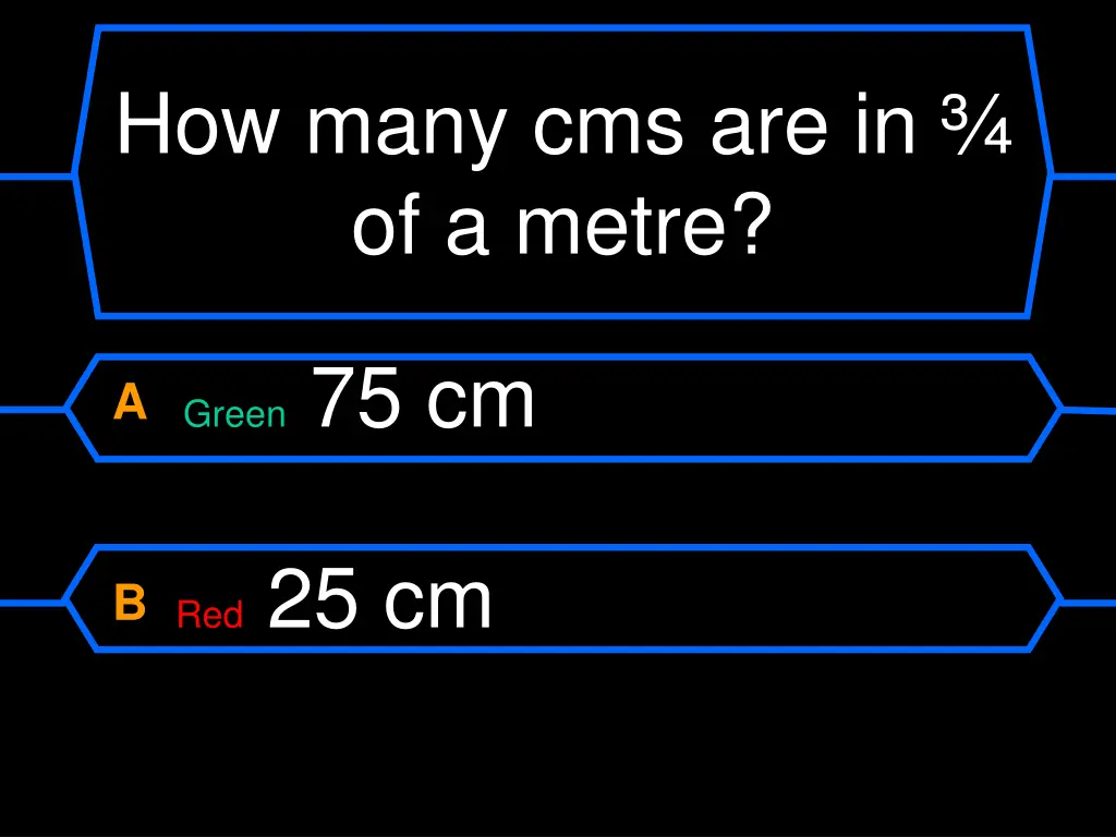 how many cms are in of a metre 2