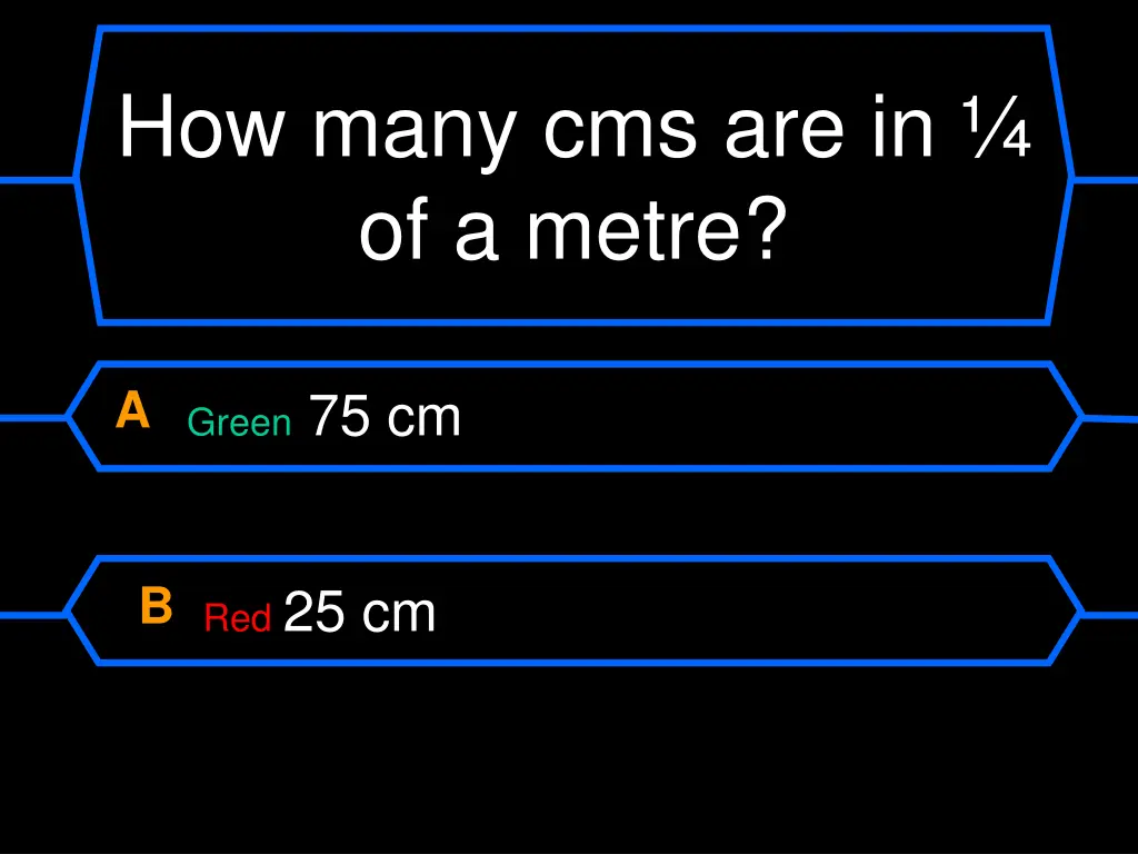 how many cms are in of a metre