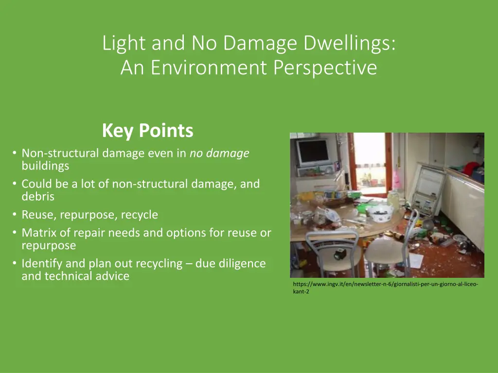 light and no damage dwellings an environment