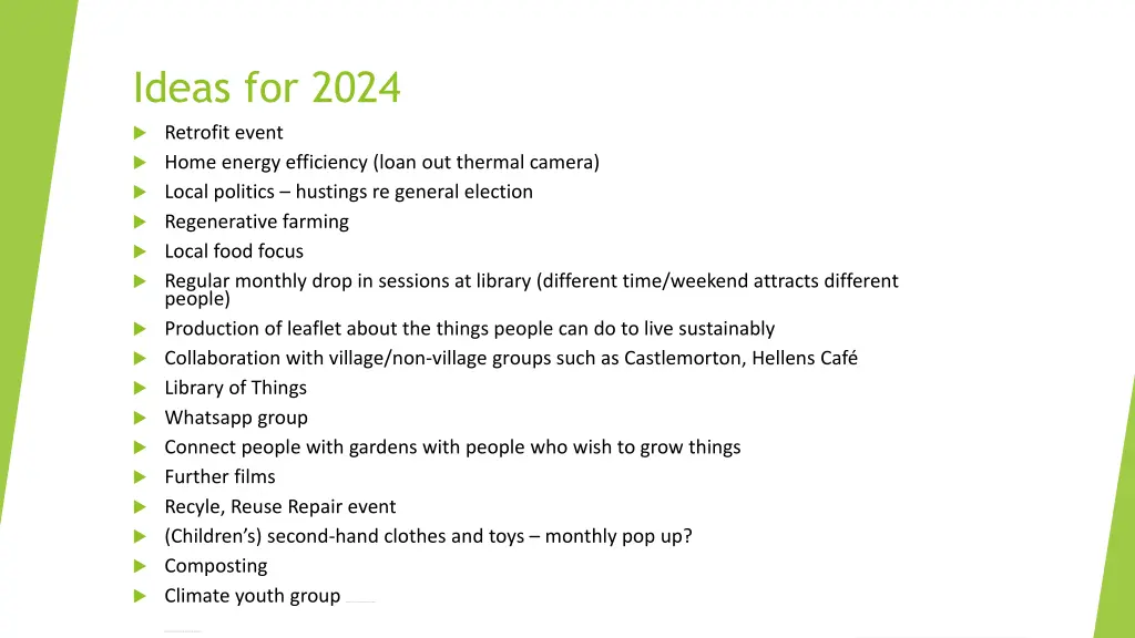 ideas for 2024