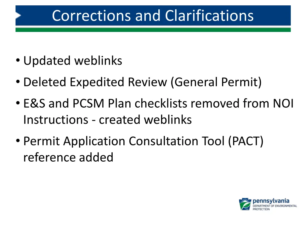 corrections and clarifications