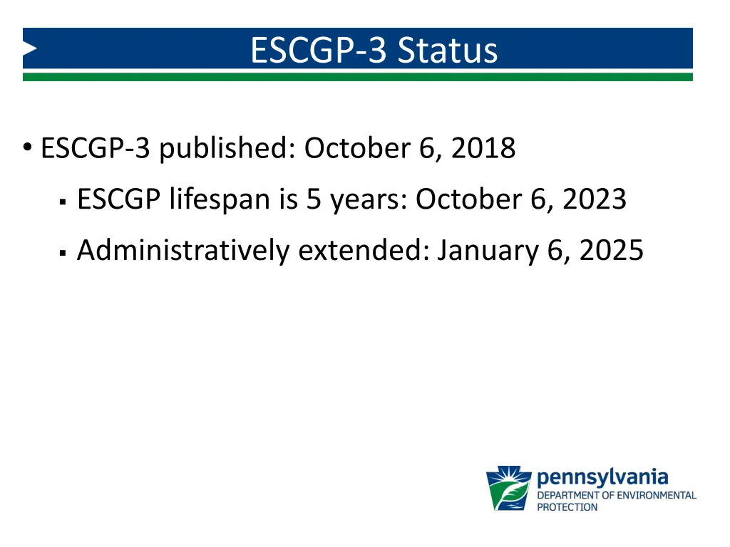 escgp 3 status