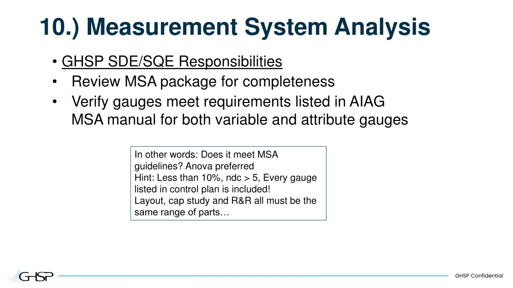 10 measurement system analysis 1