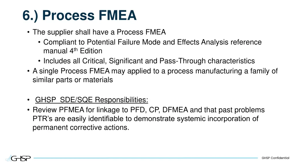 6 process fmea