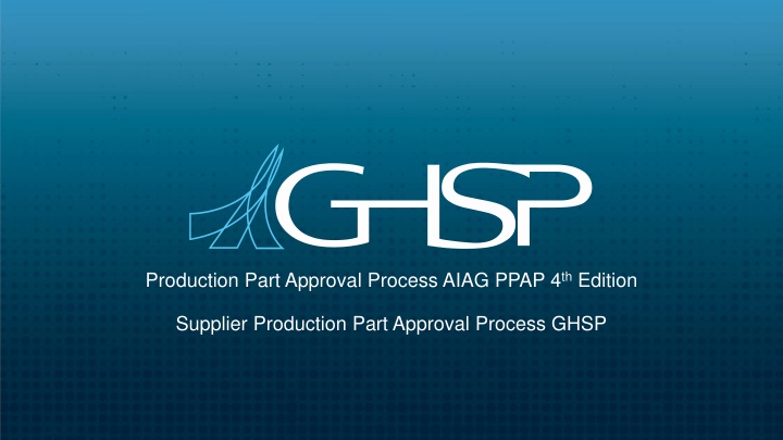 production part approval process aiag ppap