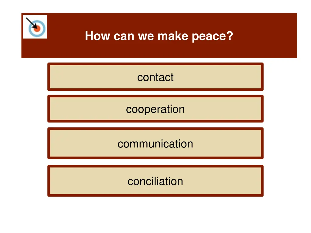 how can we make peace