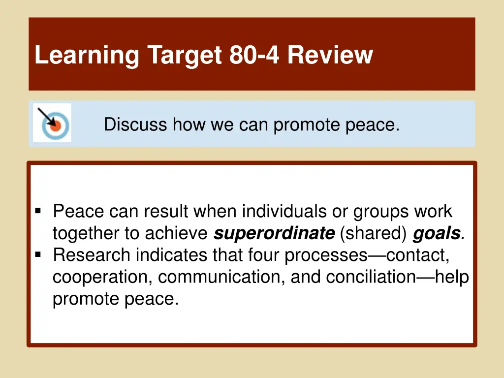 learning target 80 4 review