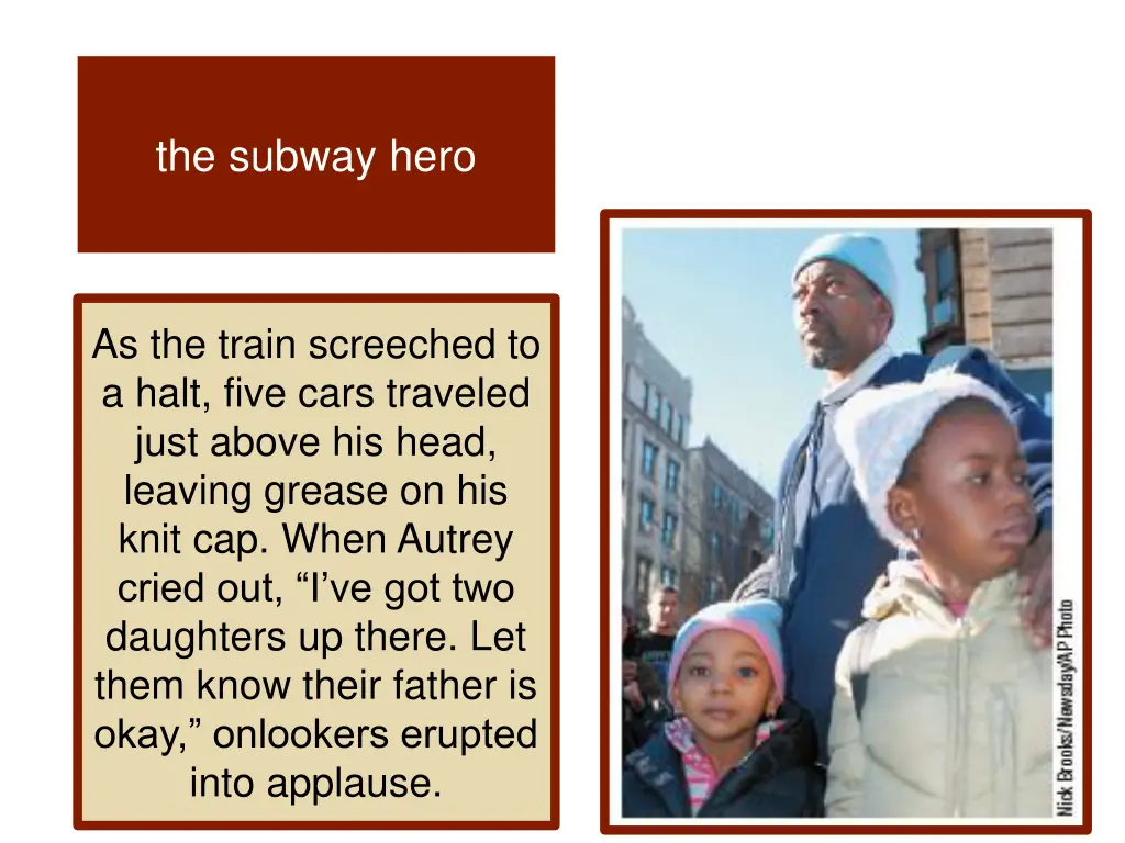 the subway hero