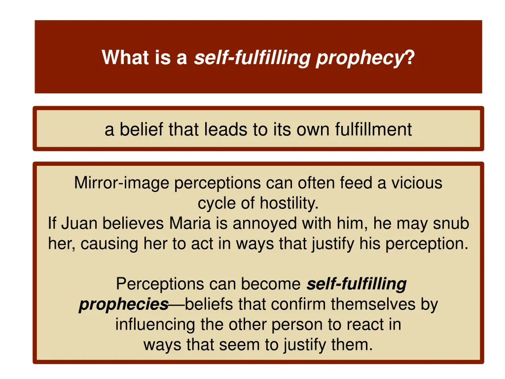 what is a self fulfilling prophecy