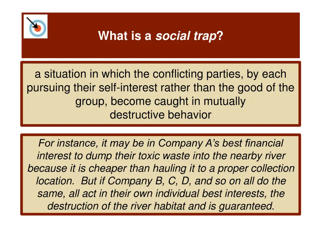 what is a social trap