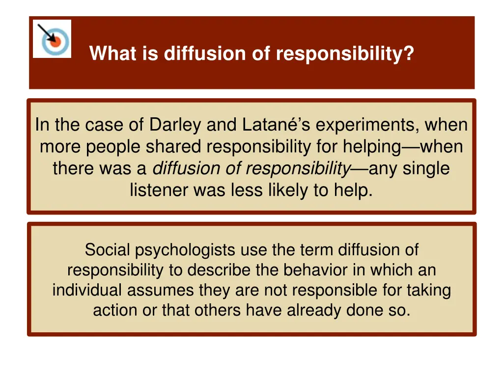 what is diffusion of responsibility