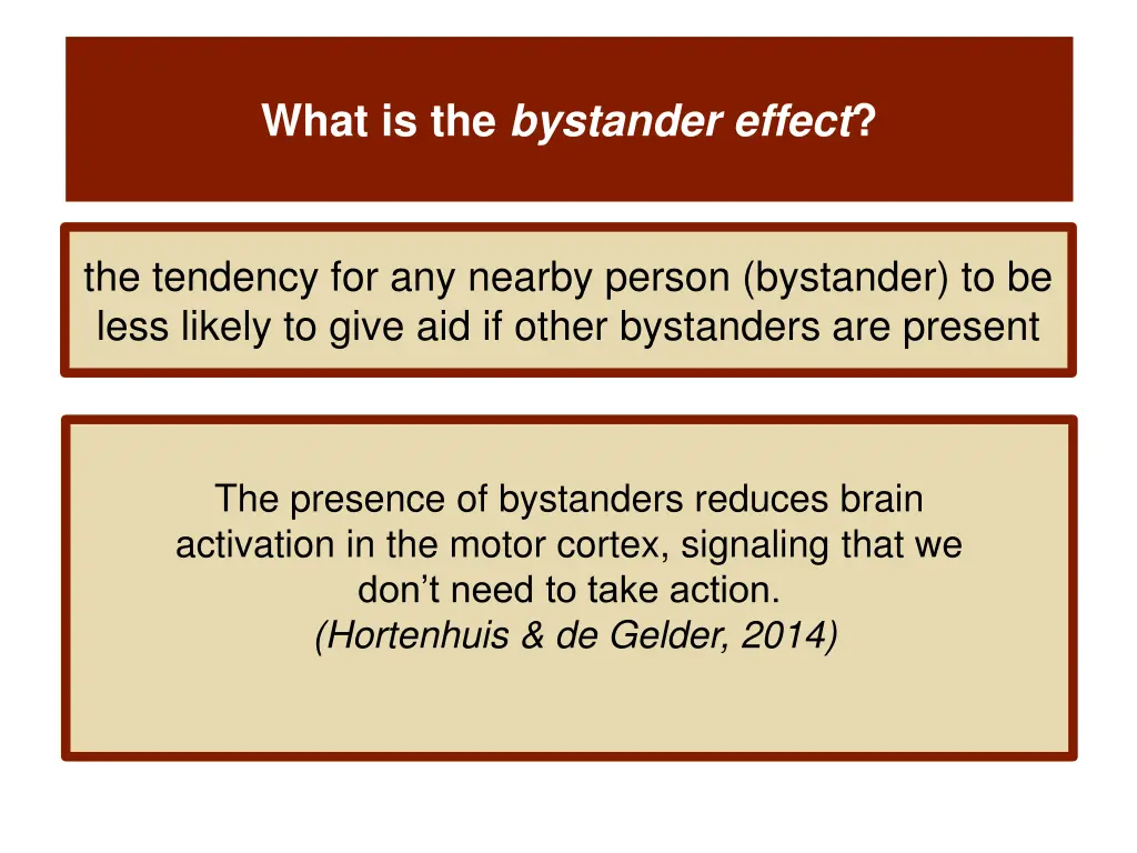 what is the bystander effect